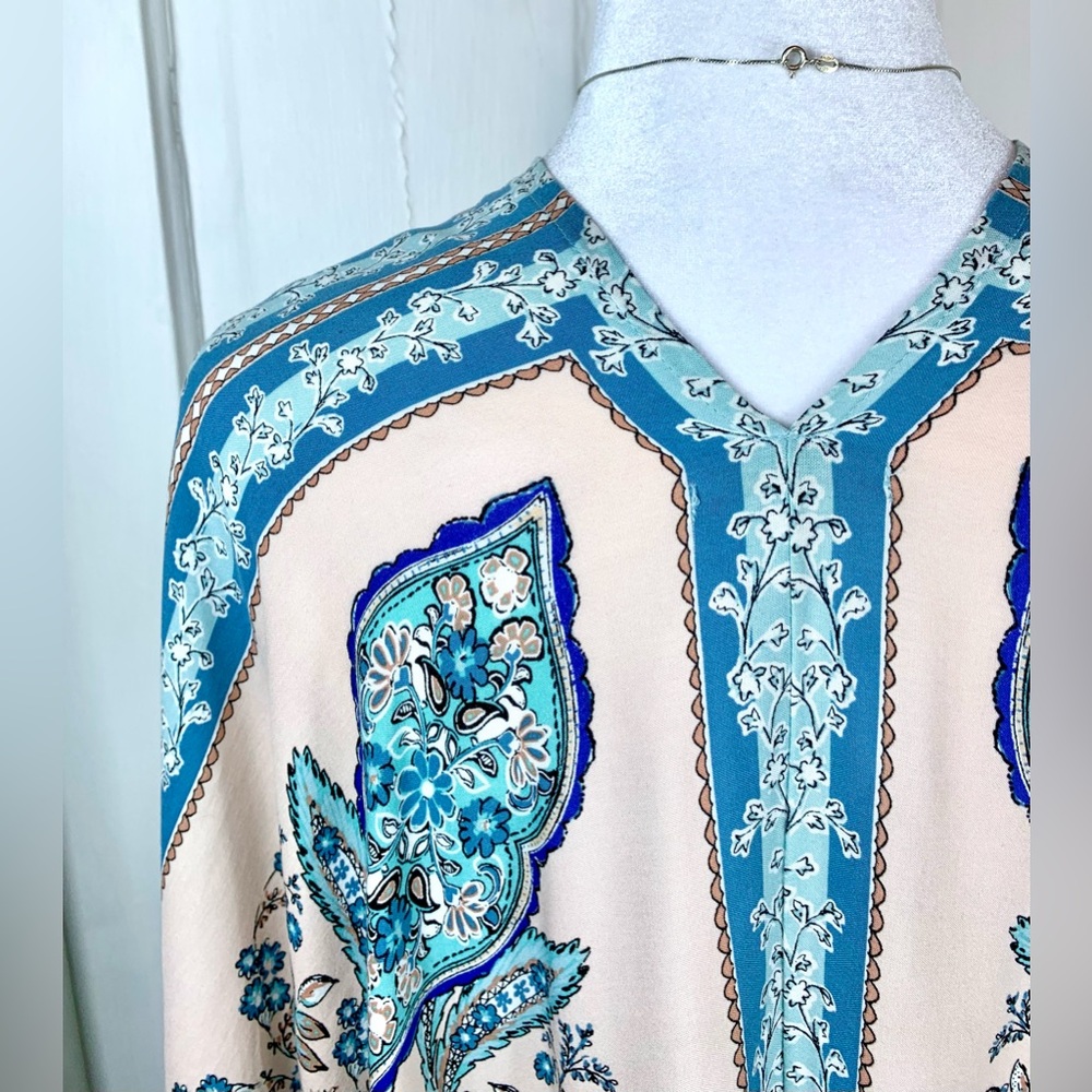 Maurice’s Paisley Scarf Kimono - Open Front - One Size - Picture 8 of 12